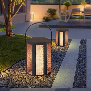 Lanterne de jardin de style japonais imperméable à l'eau, lumière LED alimentée par batterie, pour cour, pelouse, terrasse, balcon - Product Image 4