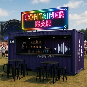 Kiosque de café mobile préfabriqué pour entreprise, conteneur de cuisine mobile, livraison incluse - Product Image 2