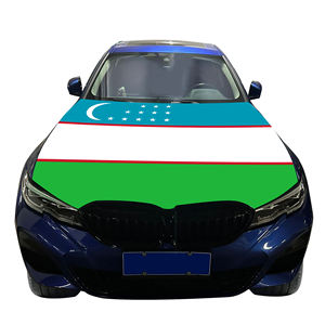 乌兹别克斯坦汽车发动机罩旗批发定制耐磨耐用涤纶氨纶混纺120x150cm厘米 - Product Image 5