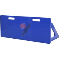 Mur de football pliable en HDPE personnalisé Rebond de football en HDPE noir Planches de rebondissement de football en HDPE
