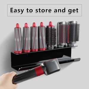 Soporte acrílico de montaje en pared, estante de almacenamiento, herramienta para <span class=keywords><strong>Dyson</strong></span> Airwrap, rizador, nuevo completo para el hogar, organizador de estantes de baño - Product Image 6