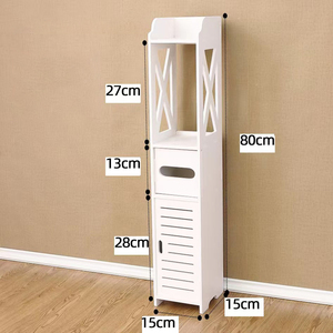 Support <span class=keywords><strong>de</strong></span> papier toilette moderne à double niveau en PVC, <span class=keywords><strong>meuble</strong></span> <span class=keywords><strong>de</strong></span> <span class=keywords><strong>rangement</strong></span> sur pied, solution pratique pour petite <span class=keywords><strong>salle</strong></span> <span class=keywords><strong>de</strong></span> <span class=keywords><strong>bain</strong></span>, porte-rouleau pratique - Product Image 3
