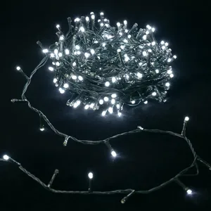 Guirlande lumineuse solaire, blanc froide, 2m + 10m, idéale pour la décoration extérieure et la création d'ambiance chaleureuse. - Product Image 2