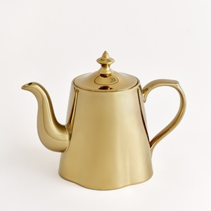 Théière en métal finition étain antique, cafetière vintage style européen, bouilloire à thé rétro en alliage de zinc argenté, vente en gros, décoration intérieure - Product Image 5