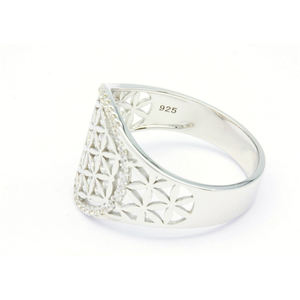 Anillo de cóctel clásico de plata de ley 925 chapado en rodio, juego de 4 capas chapadas, joyería moderna para mujer - Product Image 5