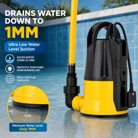 Pompe submersible à aspiration plate automatique avec capteur intégré 5000L/h, pompe à eau électrique portable pour le transfert d'eau dans les petites exploitations agricoles