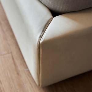 Cao cấp đồ nội thất nhà máy siêu Vua kích thước giường phòng ngủ sang trọng cao trở lại Giường da đặt - Product Image 6