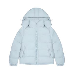 Veste bomber courte matelassée en duvet chaud de haute qualité personnalisée pour homme, veste d'hiver pour homme, veste d'extérieur - Product Image 2