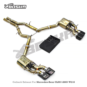 Sistema de Escape Boska Factory Valvetronic de Titanio/Acero Inoxidable 304 Pulido para Mercedes-Benz CLS63 AMG W218 5.5T - Product Image 3