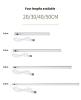 Lumière LED moderne en aluminium pour armoire, détection de mouvement, murale, à intensité variable, étanche, haute luminosité, durable, blanche, USB