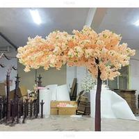 Passen Sie umwelt freundliche dekorative künstliche Seidenball-Blumen-Sakura-Baum-Kirschblüten-Hochzeits baum im Freien an