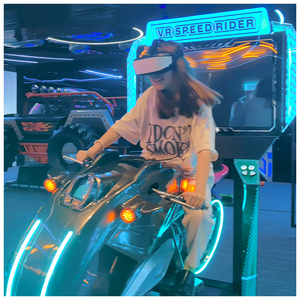Крытый виртуальный гоночный симулятор из металла и стекловолокна Moto VR мотоцикл для торговых центров-оборудование Игрового Центра