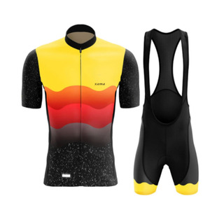 Combinaison de cyclisme d'été à manches courtes pour hommes, à séchage rapide, <span class=keywords><strong>tenue</strong></span> de cyclisme GEL Team pour les compétitions, vêtements de vélo - Product Image 3
