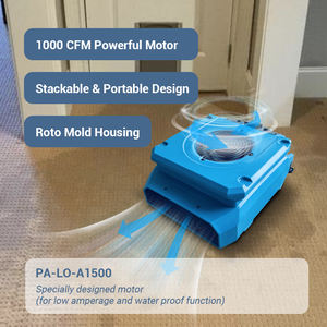 Potentes ventiladores de aire compactos de 220V-240V/50Hz y 1550 rpm de perfil bajo para la restauración de daños por agua - Product Image 2