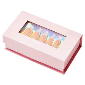 Boîte <span class=keywords><strong>rigide</strong></span> vide de luxe personnalisée de haute qualité avec fermeture magnétique étanche pour présentation d'ongles artificiels à presser, avec gaufrage - Product Image 6