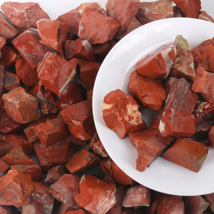 Piedra de Jaspe Rojo Natural al por Mayor, Cristal en Bruto Pulido para Fines Decorativos - Product Image 1