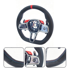 พวงมาลัยหนังแท้ M1M2 ปุ่มสีแดง สำหรับ <span class=keywords><strong>BMW</strong></span> G60 G90 M5 I5 <span class=keywords><strong>M60</strong></span> <span class=keywords><strong>I7</strong></span> ซีรีย์ 5 ใหม่ ขายตรงจากโรงงาน - Product Image 5