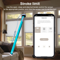 Moteur de store enrouleur intelligent Tuya 2 Nm pour tube de 37/38 mm, commande vocale électrique Alexa Google Home, contrôle via application pour hôtels