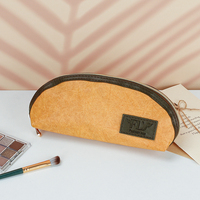 Sac de voyage portable Ziooer en Tyvek écologique avec poignée, fermeture éclair, style tendance, pour maquillage, pinceaux et articles de toilette