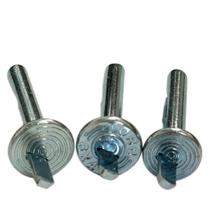 Vis d'expansion à tête plate en acier galvanisé, type à tige lisse, à brancher, pour ancrage au plafond en béton, clou M6x40 - Product Image 5