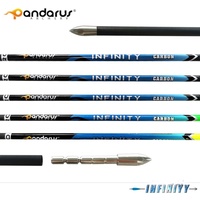 SPG Tir à l'arc 4.2mm Pur Carbone Flèche Traditionnel Classique Arc À Poulies Longbow Rectitude 0.003 Compétition Pratique Accessoires