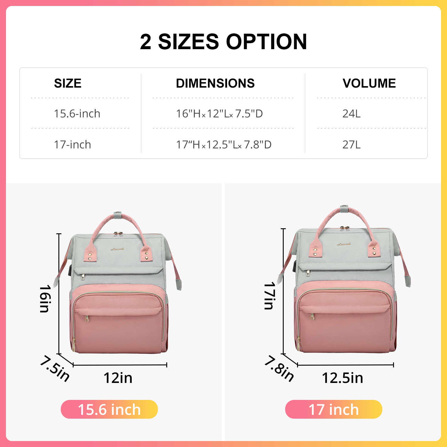 LOVEVOOK Laptop Backpack 14-17 Inch with USB Charging Port, Waterproof Travel Bag for Work, School & Students LOVEVOOK Laptop Backpack 14-17 Inch with USB Charging Port, Waterproof Travel Bag for Work, School & Students