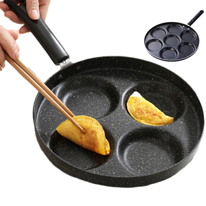 Bistecca di uova fritte da cucina cottura creativa colazione Maker Pot 4 fori frittata uovo Waffle Pan - Product Image 1