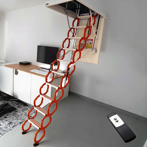 Nouveau design d'échelle d'extension de <span class=keywords><strong>grenier</strong></span> en acier pliable à bas <span class=keywords><strong>prix</strong></span> pour la maison - Product Image 1