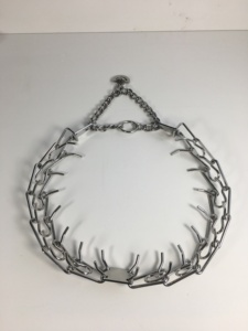 Collar de entrenamiento para perros de acero inoxidable duradero, diseño Simple, patrón sólido, cadena de estrangulación de Punta ajustable - Product Image 2