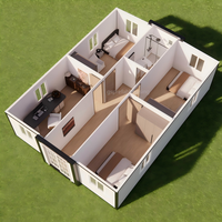 Casa Contenedor Expandible de Exterior Blanca con Acabado de Madera, Marco Negro, Revestimiento Metálico, Color Personalizado, Casas Prefabricadas, Precios y Fotos