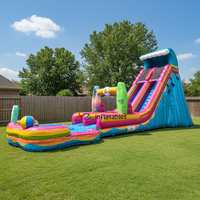 CE Meilleure Vente Château Gonflable Thème Arche avec Toboggan Aquatique Gonflable