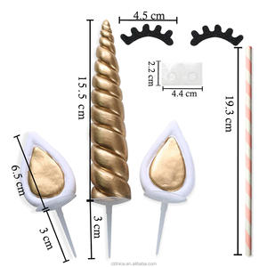 Belle licorne gâteau Topper cils fête gâteau décoration gâteau Toppers joyeux <span class=keywords><strong>anniversaire</strong></span> mariage bébé douche fête fournitures - Product Image 6