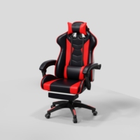 Chaise de jeu professionnelle de haute qualité personnalisée Huzhou Furgle rouge avec repose-pieds