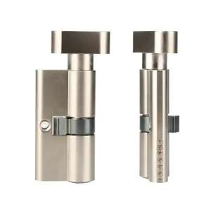 Cilindro de Cerradura de Puerta de Embutir de 70 mm <span class=keywords><strong>con</strong></span> <span class=keywords><strong>Llave</strong></span> Maestra, Cilindro de Latón <span class=keywords><strong>con</strong></span> Perilla Europea para Cerradura de Embutir - Product Image 1