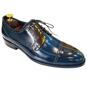 Nuevos Zapatos de Vestir de Cuero para Hombre, Estilo Casual de Negocios, Punta en Pico, Impermeables, Otoñales, de Cuero Liso, con Combinación de Colores de Alta Gama - Product Image 2