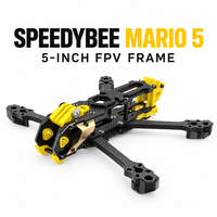 SpeedyBee Mario 5 Châssis FPV 5 pouces DC XH Double Géométrie O4 VTX Numérique T300 Fibre de Carbone Bras 6mm Châssis 23-31mm CE/FCC