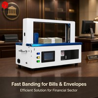 Machine à cerclage KUNJIN pour étiquettes de vêtements, produits imprimés, boîtes à pâtisserie, légumes