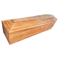 Ataúd de Madera de Alta Calidad Estilo Europeo con Diseño Personalizable, Ecológico y Biodegradable, 220 Pulgadas Cúbicas para Entierro