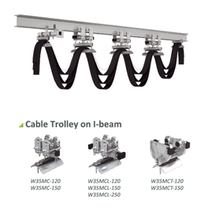 Sistema de Alimentación Eléctrica APAX CRANE con Riel de Acero Galvanizado, Kit de Riel de 6m, Carros Portacables, Abrazadera Final, Grúa de Arrastre, Garantía de 2 Años - Product Image 3