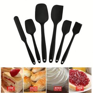 Juego de espátula de silicona de 6 piezas, espátulas resistentes al calor, espátulas de goma antiadherentes con núcleo de acero inoxidable - Product Image 3