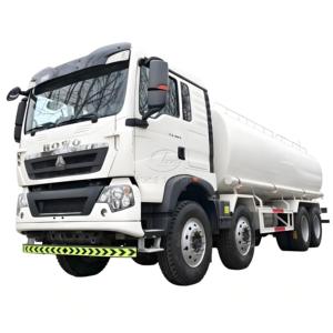 รถบรรทุกส่งน้ำมันสแตนเลสขนาดใหญ่ที่เชื่อถือได้ 25000L-38000L รถบรรทุกน้ำมัน Sinotruk ถังปิดผนึกสำหรับขนส่งน้ำมันเบนซินโดยเฉพาะ - Product Image 1