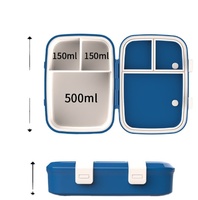 Boîte à bento Aohea sans BPA, compatible micro-ondes, dernière version, 3 compartiments, mignonne, étanche, pour enfants et étudiants