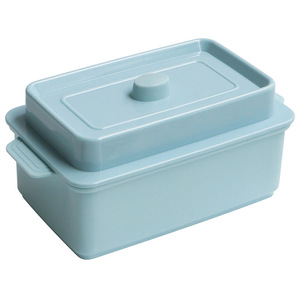 Boîte à bento rectangulaire de style japonais, boîte à lunch en plastique avec couvercle, simple couche, pour sushis et conservation des aliments - Product Image 3