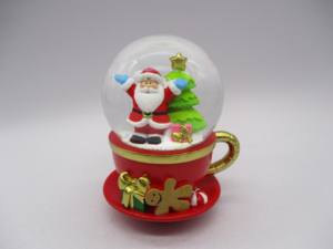 Decorazione personalizzata per la casa con globo d'acqua in resina 100MM babbo natale pan di zenzero Gnome Book pinguino coppia di angeli e stili musicali - Product Image 4