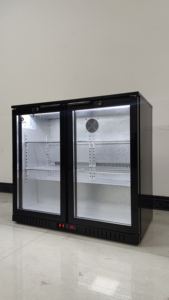 NE-200C Réfrigérateur de présentation pour boissons et bières de 36 pouces, <span class=keywords><strong>hauteur</strong></span> sous comptoir 83 cm, refroidissement rapide, réfrigérateur de bar arrière avec 2 portes vitrées - Product Image 2