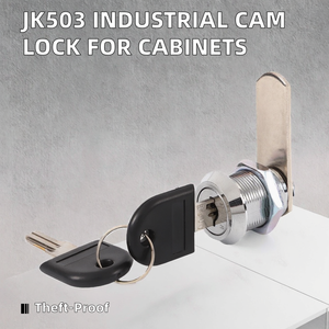 Industrial Zinc Alloy Tubular 90 Degree Cam <b>Lock</b> <b>Key</b> Unlock Safety <b>Lock</b> for Cabinet Drawers Wholesale Anti-Theft - Product Image 2