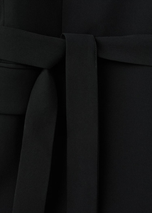 Blazer da Donna Elegante Casual Nero <span class=keywords><strong>con</strong></span> <span class=keywords><strong>Cintura</strong></span>, Doppio Petto, Collo a Revers, Lunghezza Regolare, <span class=keywords><strong>in</strong></span> Maglia, per Ufficio - Product Image 6