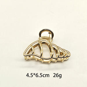 Pinces à cheveux en métal Ocean Element, en forme d'étoile de mer, de coquillage et de conque, pour femmes aux cheveux fins - Product Image 5