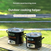 Ensemble de cuisson multifonctionnel portable en acier inoxydable avec fonction d'allumage extérieur, essentiel pour le camping en pleine nature