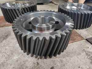 Piezas de repuesto de horno rotatorio de cemento de transmisión de alta precisión personalizadas engranaje recto grande molino de bolas engranaje de piñón - Product Image 5